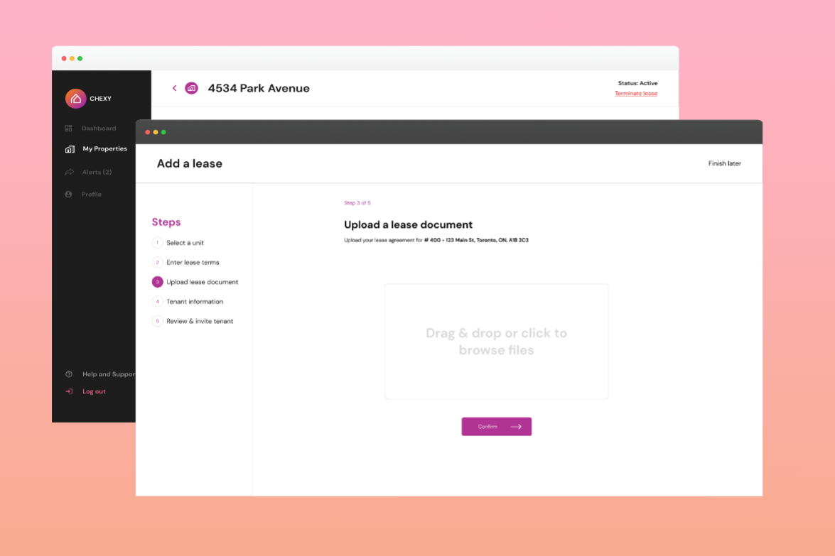 Chexy - Landlord Facing Platform V2